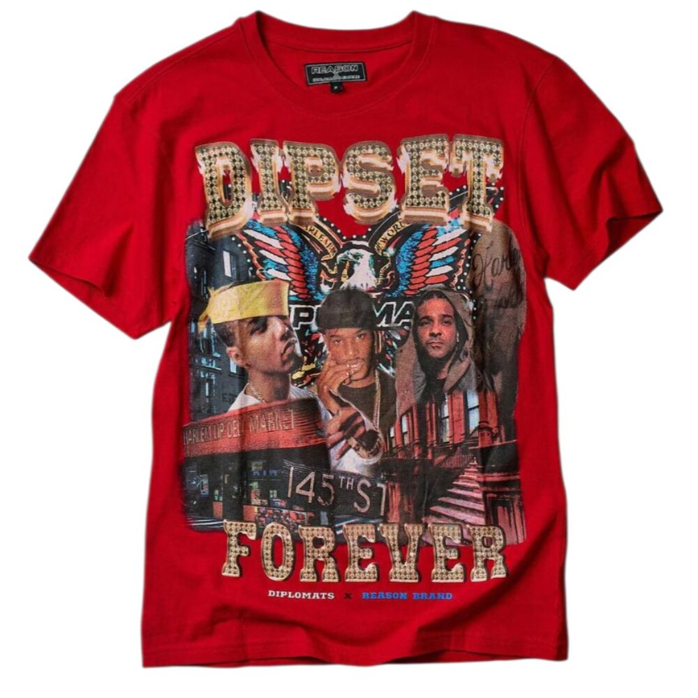 DIPSET FOREVER SHORT SLEEVE TEE - RED